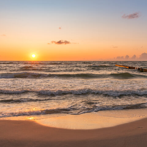 Autumn sea breeze of health